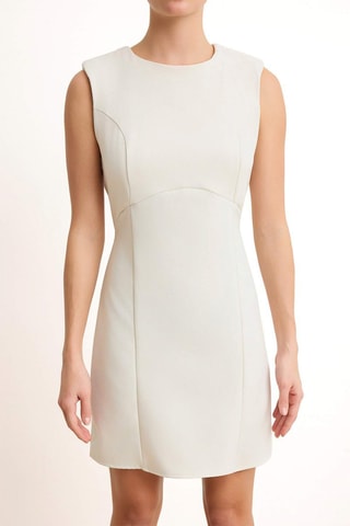 Vestido recto - Crudo