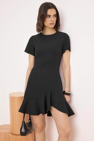 Vestido evasé - Negro