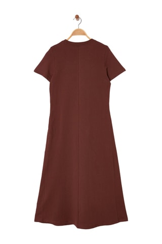 Vestido médio - Castanho