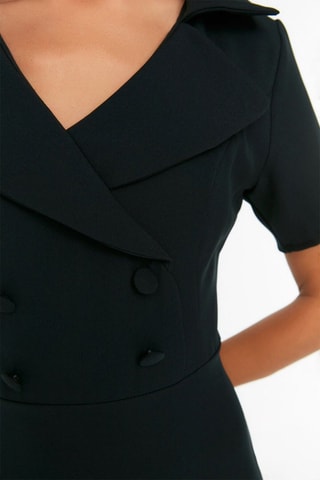 Vestido evasé - Negro