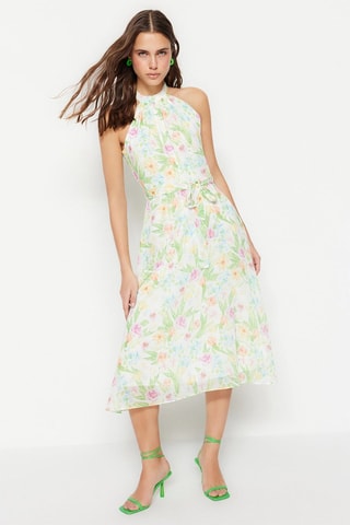 Vestido trapecio - Crudo