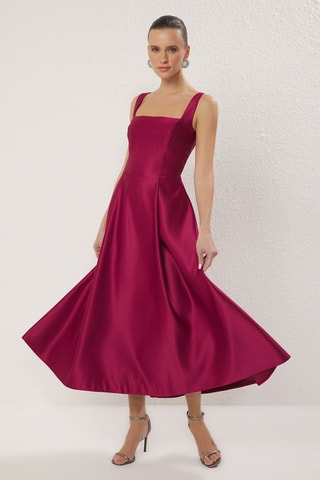 Robe midi - Fuchsia