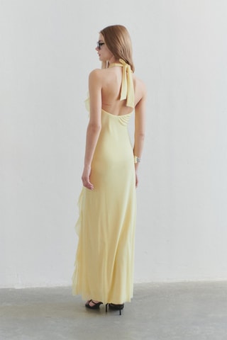Vestido avolantado - Amarillo