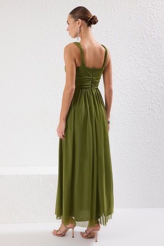 Vestido largo - Verde oliva