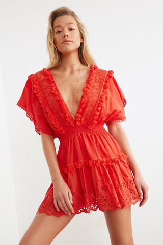 Vestido de playa - Rojo