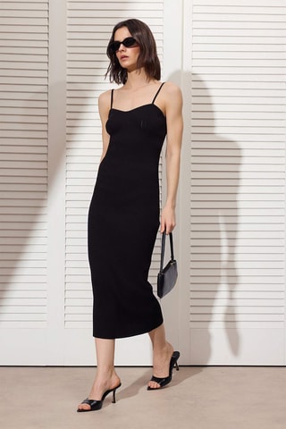 Vestido de tubo - Negro
