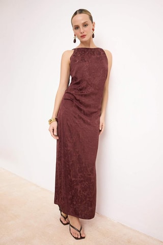 Vestido largo - Marrón oscuro