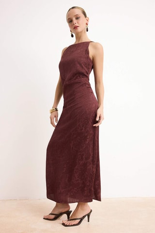Vestido largo - Marrón oscuro