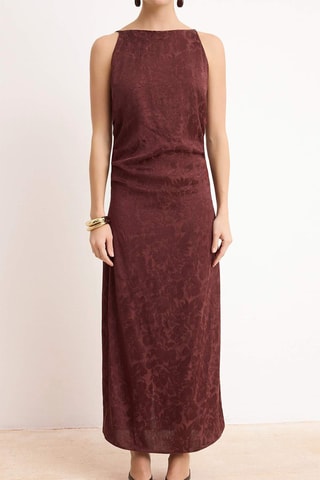 Vestido largo - Marrón oscuro