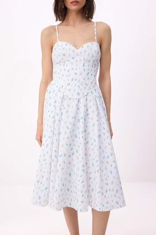 Vestido evasé - Crudo
