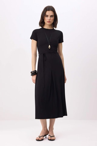 Vestido midi - Negro