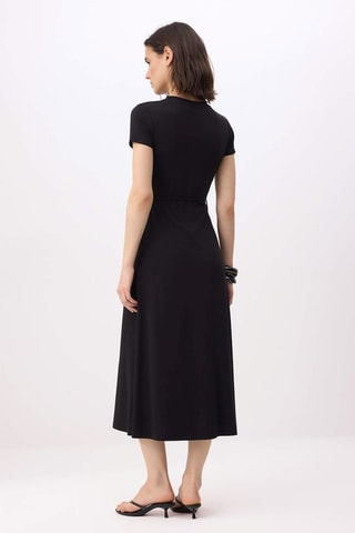 Vestido midi - Negro