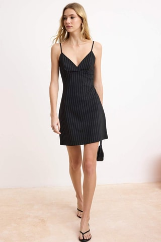 Vestido recto - Negro