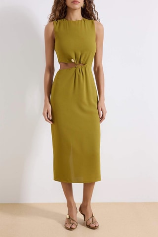 Vestido de tubo - Verde oliva