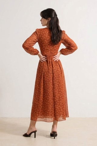 Vestido largo - Rojo teja
