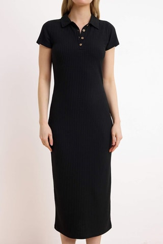 Vestido polo - Negro