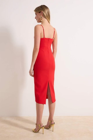 Vestido recto - Rojo