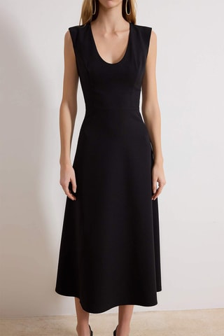 Vestido midi - Negro