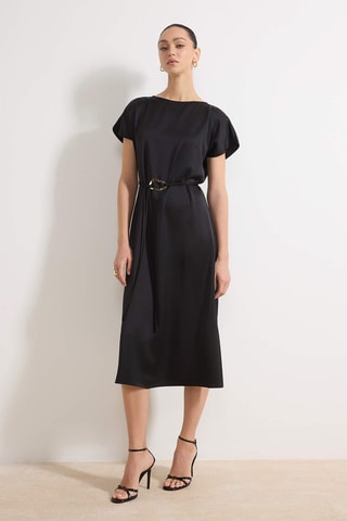 Vestido recto - Negro