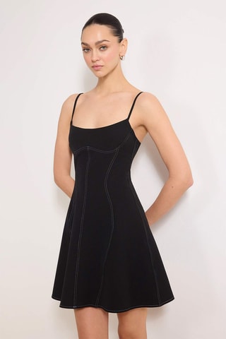 Vestido trapecio - Negro