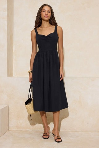 Vestido médio - Preto