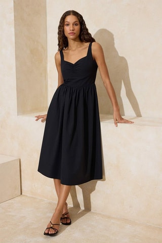 Vestido médio - Preto