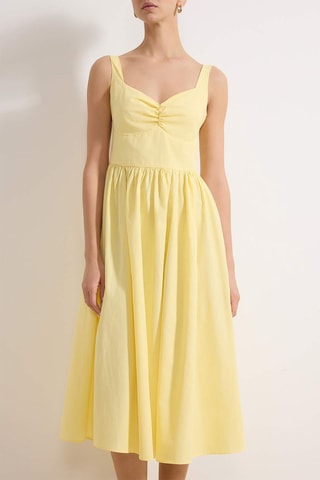 Vestido midi - Amarillo claro