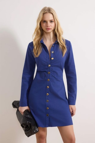Vestido camisero - Azul marino