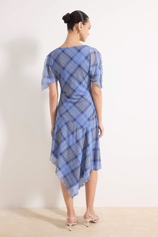 Vestido midi - Celeste