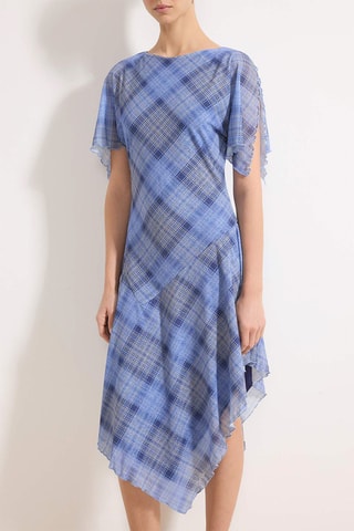 Vestido midi - Celeste