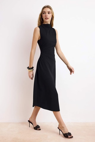 Vestido midi - Negro