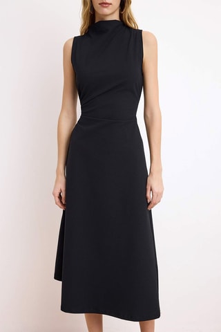 Vestido midi - Negro