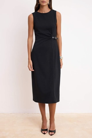 Vestido recto - Negro