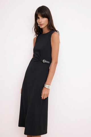 Vestido recto - Negro