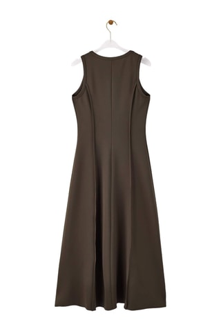 Vestido midi - Caqui