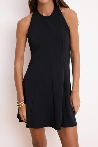 Vestido trapecio - Negro