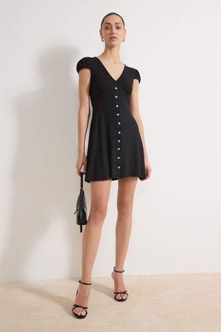 Vestido camisero - Negro
