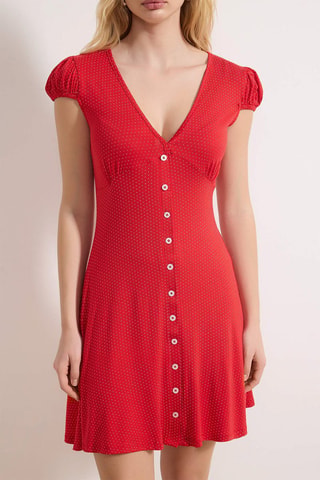 Robe chemise - Rouge