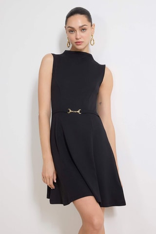 Vestido trapecio - Negro
