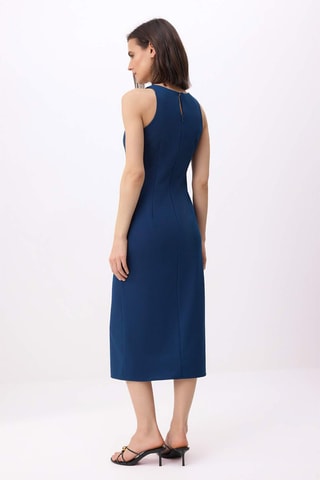 Vestido midi - Azul cobalto