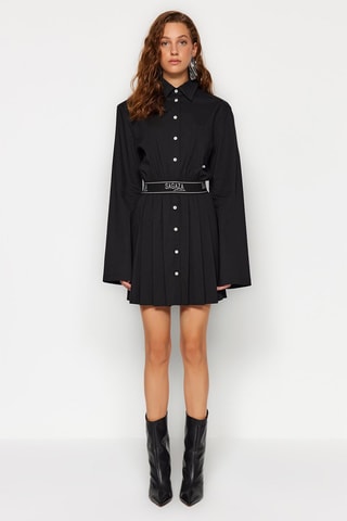 Vestido camisero - Negro