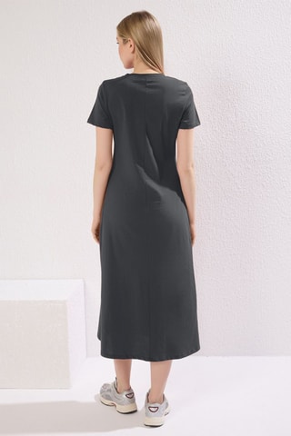 Vestido midi - Antracita