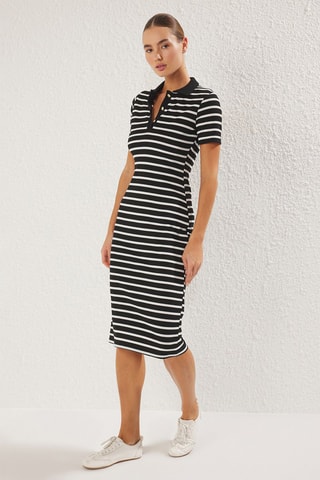 Vestido polo - Negro