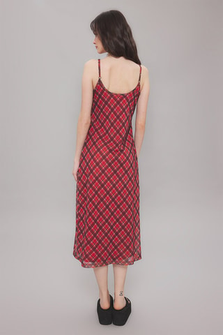 Vestido midi - Rojo