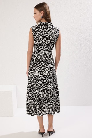 Vestido evasé - Negro