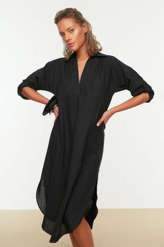 Vestido midi - Negro
