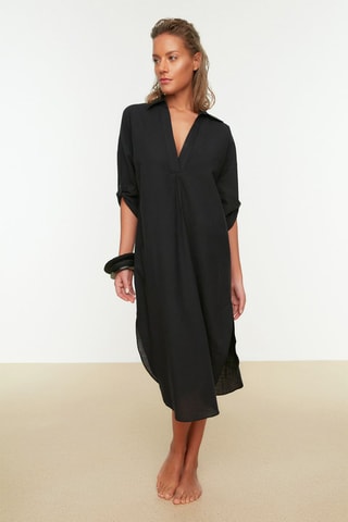 Vestido midi - Negro