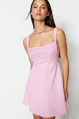 Vestido trapecio - Rosa