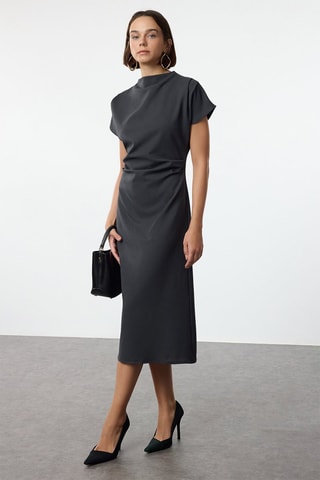 Vestido midi - Antracita