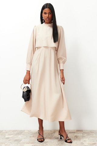 Vestido largo - Beige